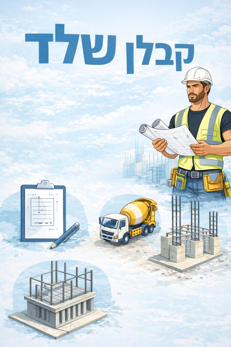 אנימציה קבלן שלד באתר בנייה