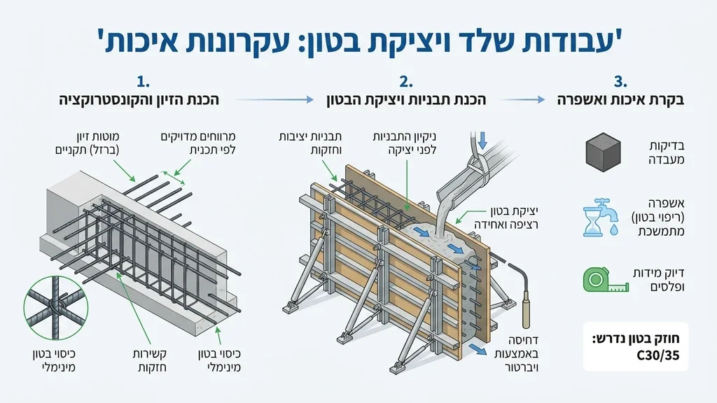 נוצר על ידי מודל בינה מלאכותית Gemini Pro ביצוע עבודות שלד ויציקת בטון מקצועית