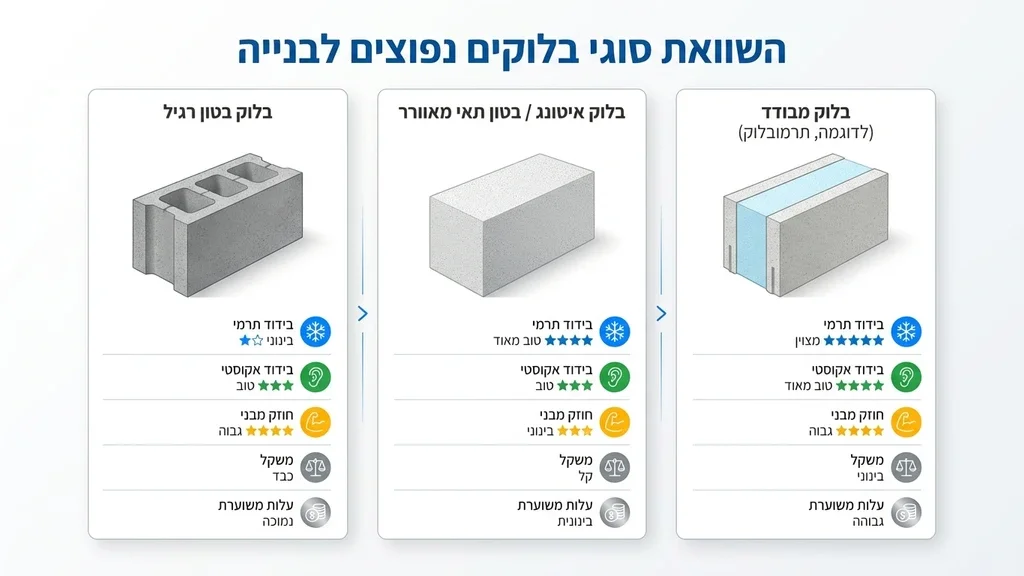 נוצר על ידי מודל בינה מלאכותית Gemini Pro פועלי בניין מקימים קירות מבלוקים בשלב בניית השלד
