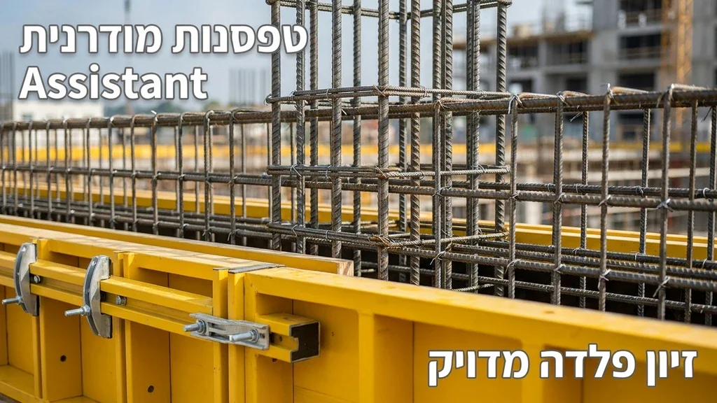 נוצר על ידי מודל בינה מלאכותית Gemini Pro עבודות שלד מתקדמות וטכנולוגיות בנייה מודרניות